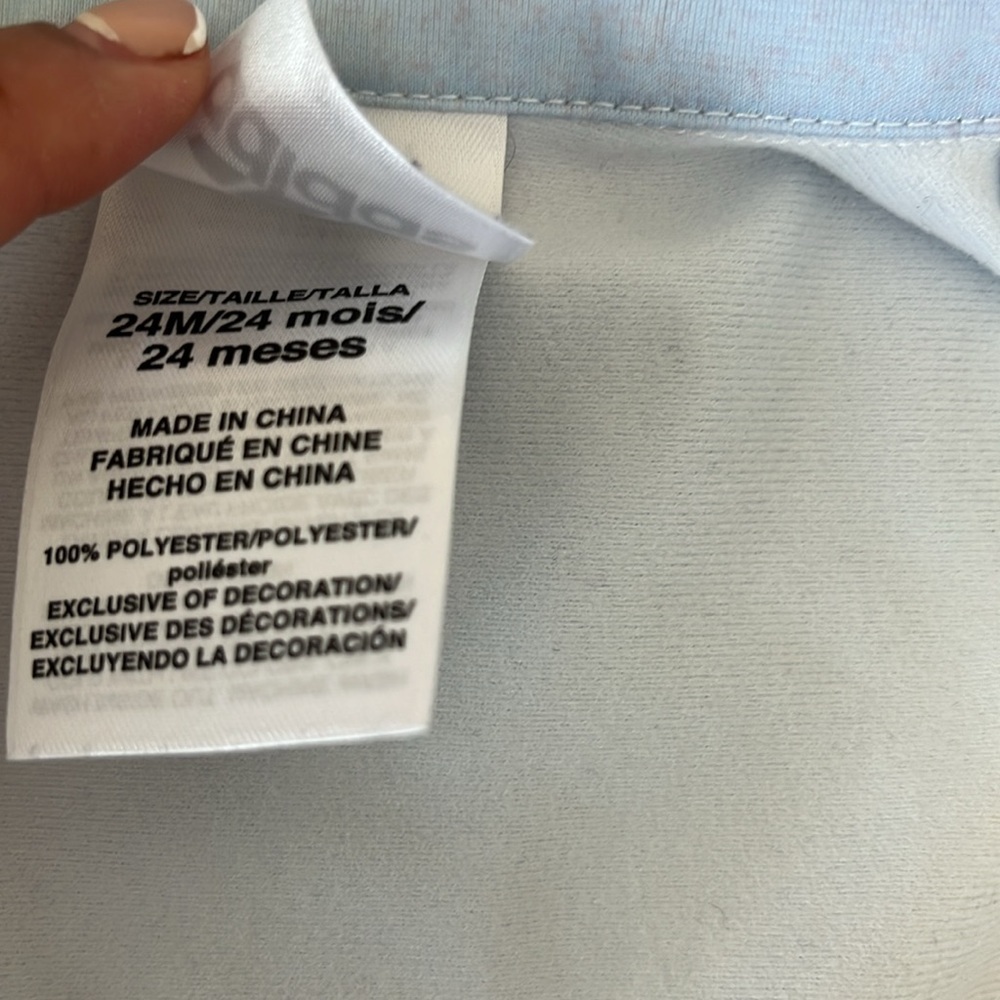 Adidas Sz 2 Toddler Girls 2-Pc Iridescent-Print Tricot Unicorn Pastel Tracksuit - Picture 9 of 16